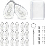 Generic Brands 10 pairs soft silicone air chamber nose pads kit with repair tools