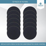 Fresh Headquarters biodegradable round cat litter filters top view
