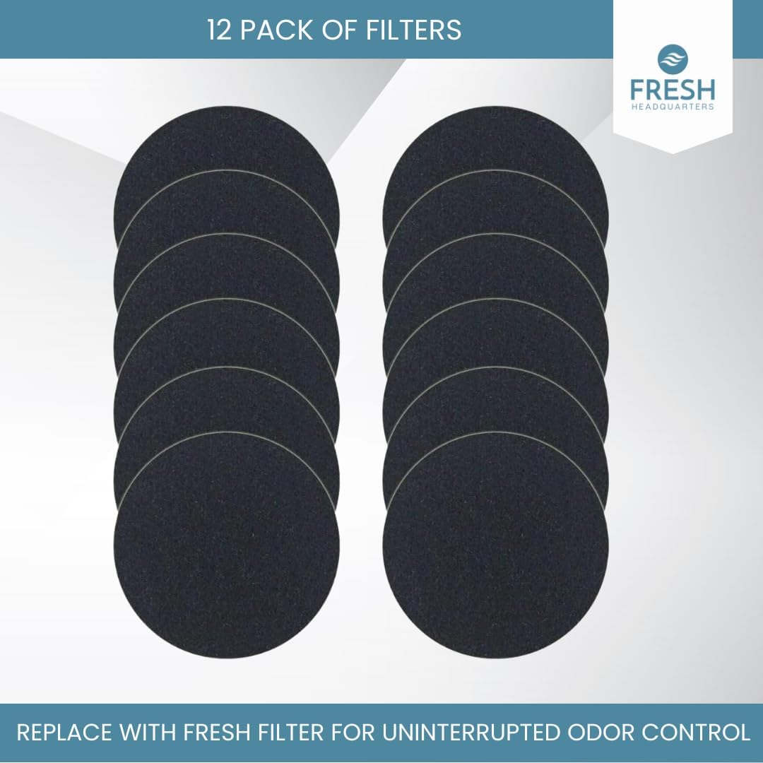 Fresh Headquarters biodegradable round cat litter filters top view