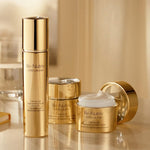 Estee Lauder luxury milky lotion texture demonstration for face hydration