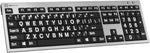 Logickeyboard with attached LogicLight LED lamp