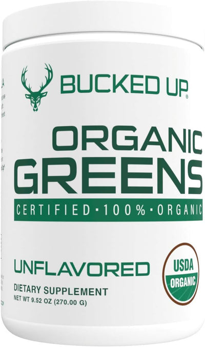 Greens Superfood Powder Unflavored | 8 Most Essential Mixed Greens | Certified 100% Organic | Chlorella, Spinach, Kale, Spirulina, Alfalfa, Broccoli, Wheat Grass, & Barley Grass | 30 SERV | 9.52 OZ - Image 1
