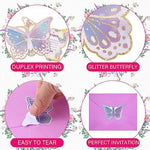 Hotop decorative butterfly sealing sticker being applied to the back of the envelope flap
