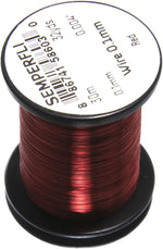 Close up of ultrafine silver tying wire