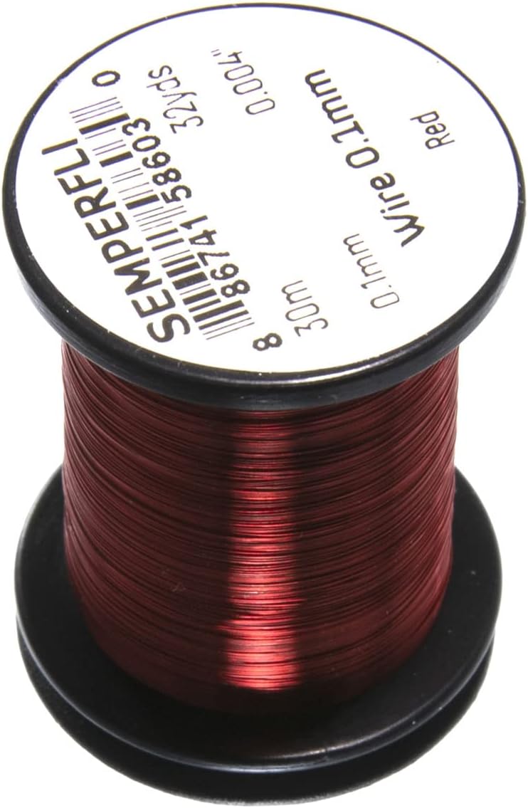 Close up of ultrafine silver tying wire