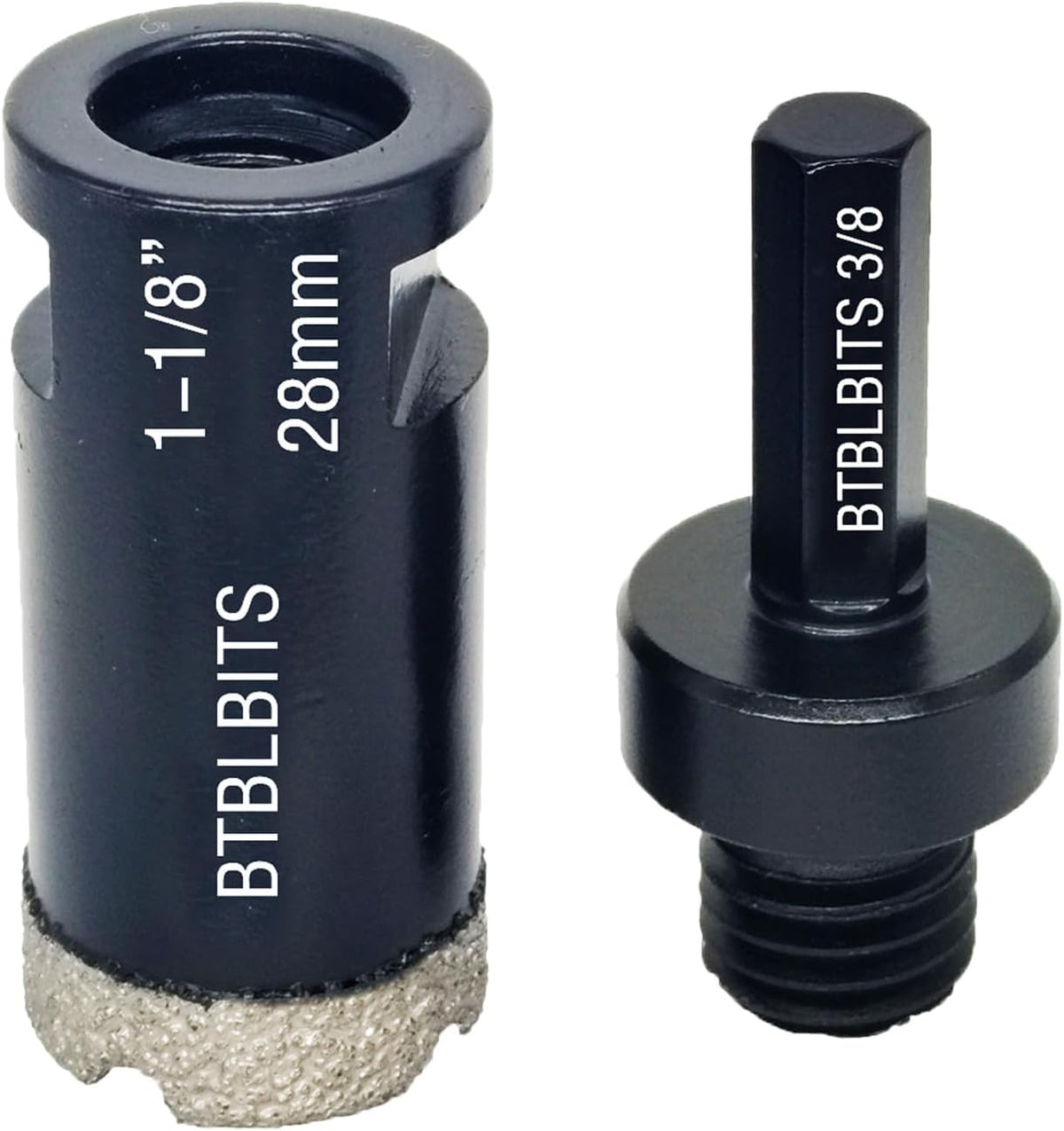 Dry Diamond Core Drill Bit 1-1/2 Inch Tile Diamond Hole Saw for Angle Grinder Porcelain Ceramic Granite Marble Stone Brick 38mm with 5/8-11 Thread Plus 3/8 Inch Hex Shank Adapter - Image 11