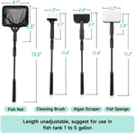 Hygger multipurpose four in one aquarium tools kit unpacked with all components.