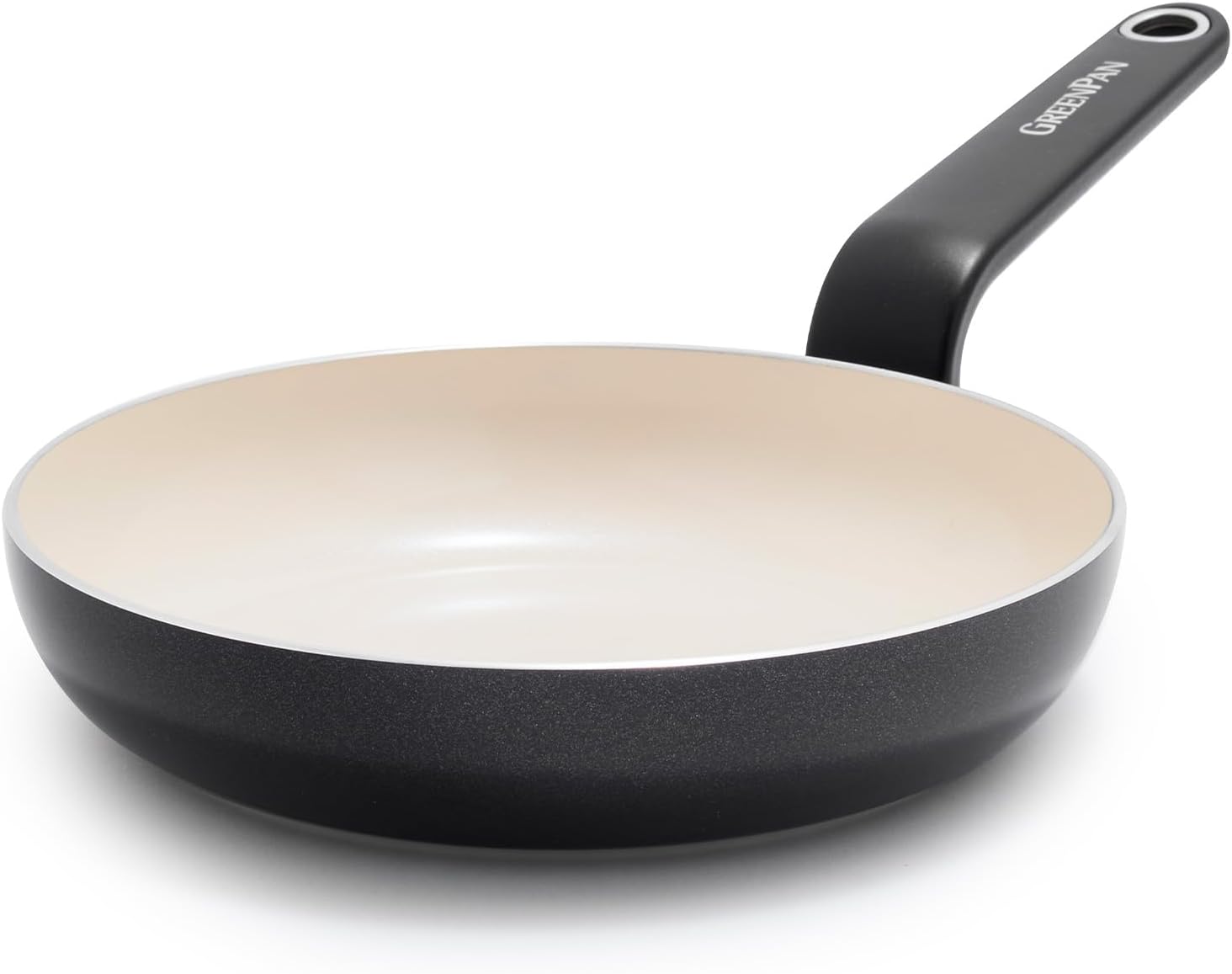 GreenPan Rio Advanced 8" Frying Pan Skillet, Ceramic Nonstick PFAS-Free, Induction Ready, Dishwasher and Oven Safe, Black - Image 1