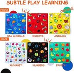 Teytoy Montessori sensory toy tissue box laid out with three crinkle papers and twelve colorful dance scarves