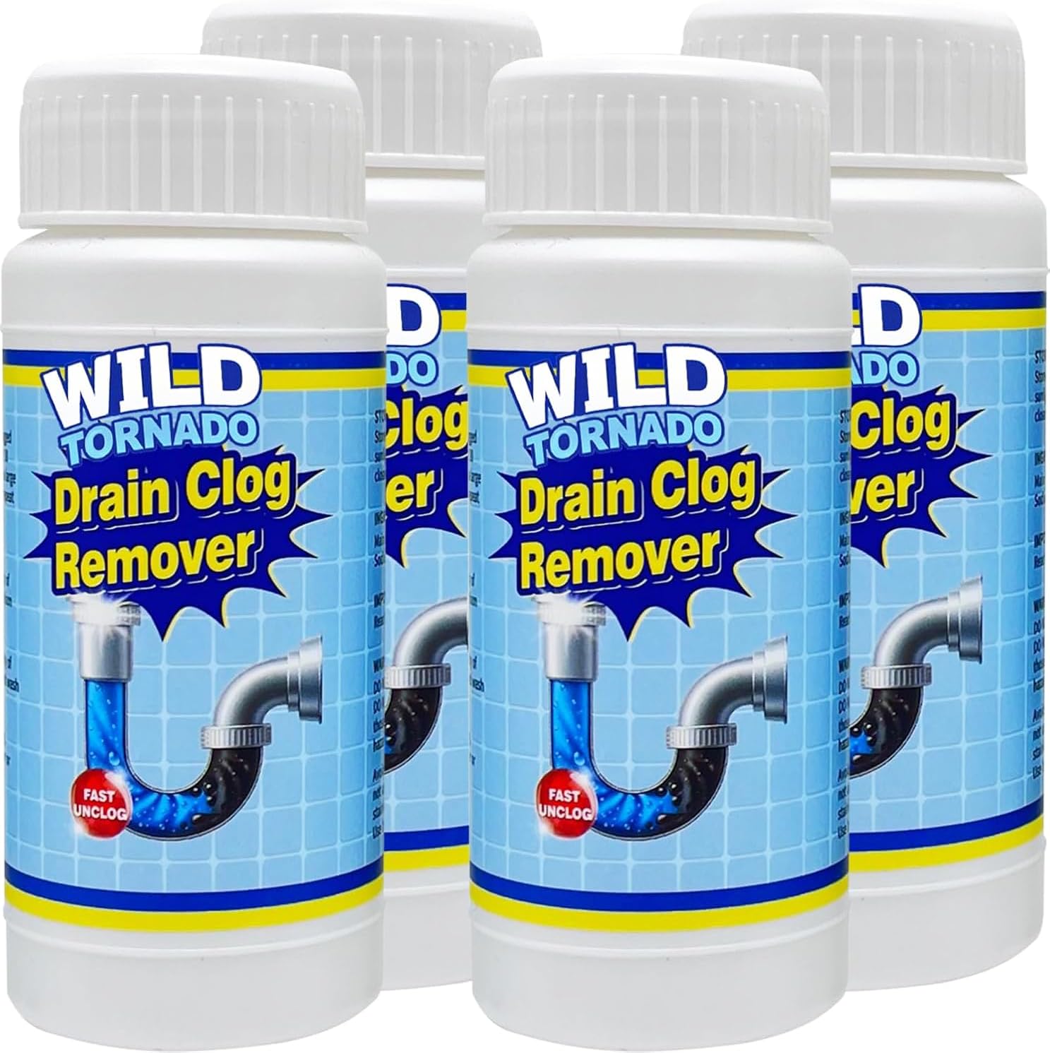 Green Gobbler Wild Tornado Pipe Dredge Drain Clog Remover front view authentic USA imported drain cleaner powder pack