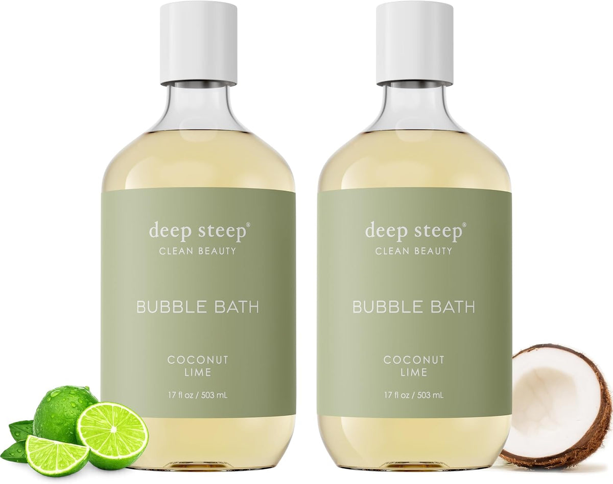 Deep Steep Bubble Bath, Lavender Chamomile 17 oz (Pack of 2) - Hypoallergenic, Clinically Tested Soothing Soak with Shea Butter & Argan Oil - Sulfate-Free - Image 15