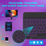 DTTO wireless keyboard paired with a tablet device