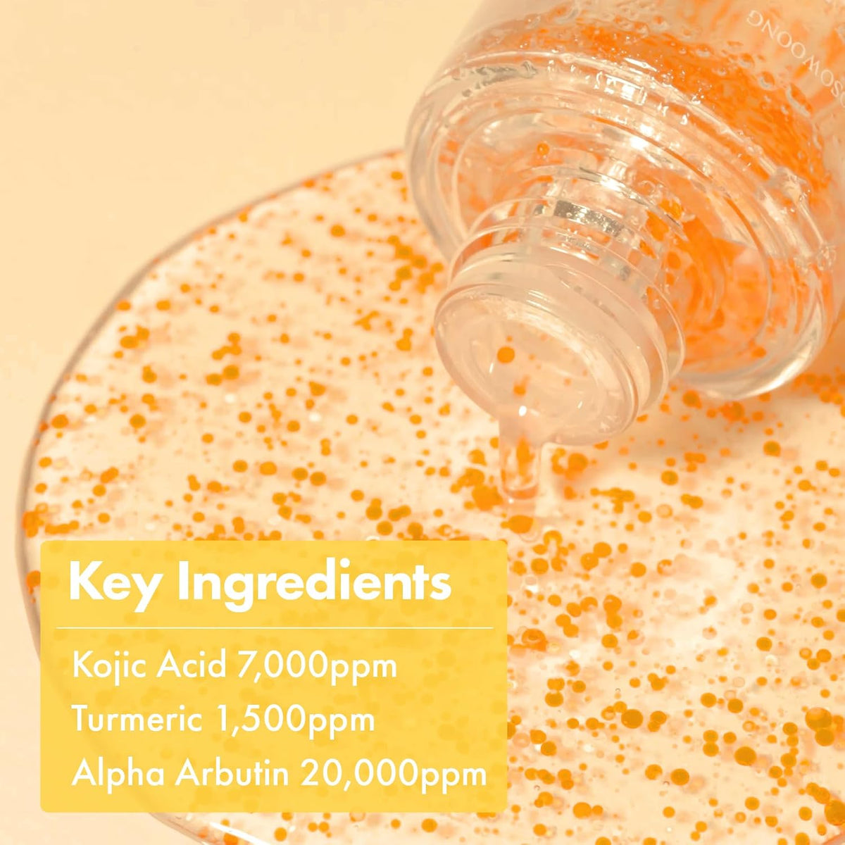 Tosowoong serum bottle texture and triple layer detail