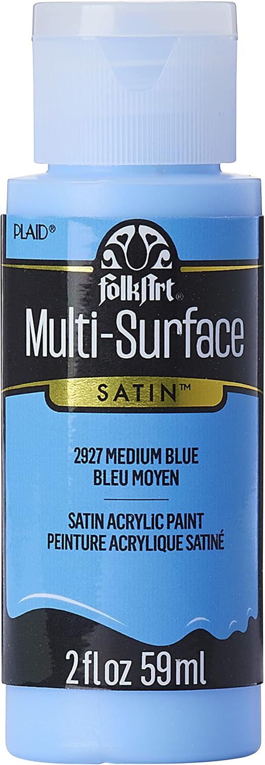 Folk Art Multi-Surface Paint (2 Ounce, 2927 Medium Blue) - Image 1