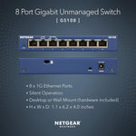 NETGEAR 8-Port Gigabit Ethernet Unmanaged Network Switch (GS108) - Image 2