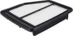 Fram engine air filter front view and product packaging