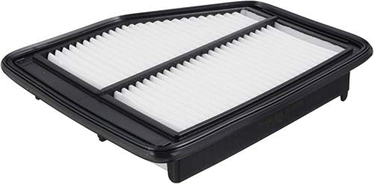 Fram engine air filter front view and product packaging