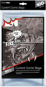 Ultra Pro current size comic bags front view packaging