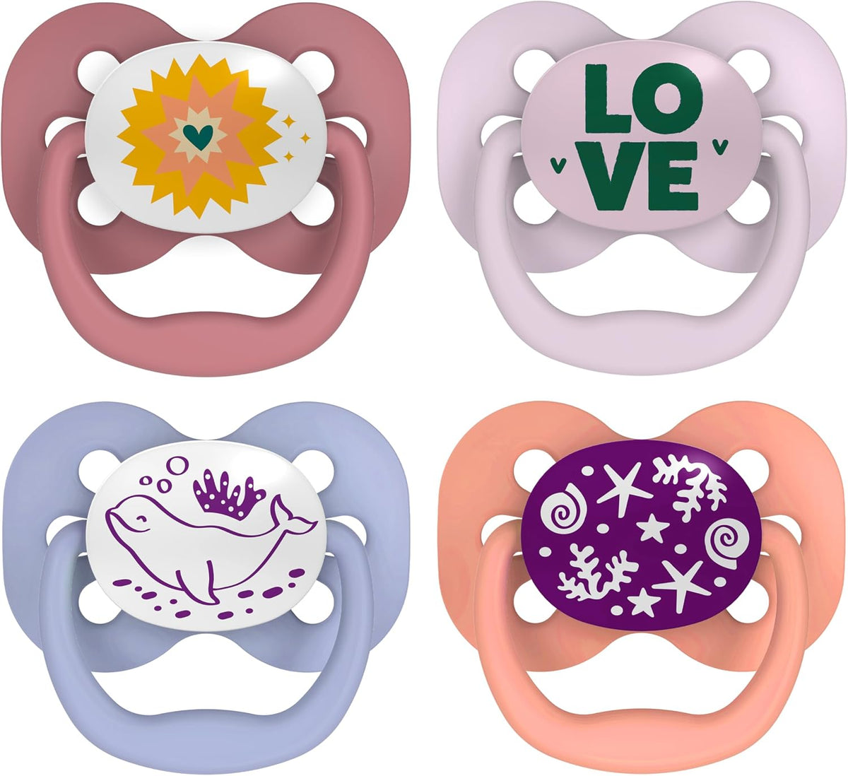 Dr. Brown's Advantage Pacifier, Blue Ocean, 0-6m, 2-Pack - Image 11