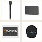 Comica HR-WM aluminum alloy grip texture detail