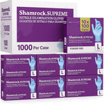 Shamrock Supreme Nitrile Examination Gloves front view medical grade protection