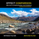 7artisans neutral density filter mounted on camera lens