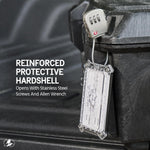 Pelican AirTag holder open two-piece installation view