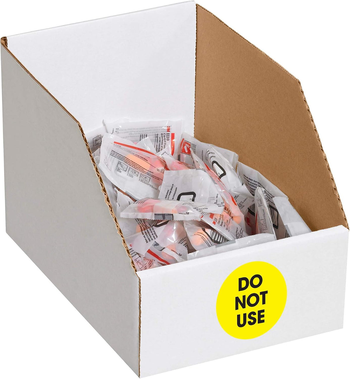 Tape Logic inventory control sticker roll packaging angle