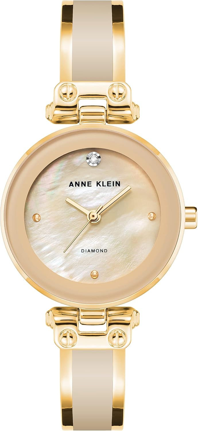 Anne Klein Women's Genuine Diamond Dial Bangle Watch - Image 13