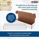 BCW trading card storage box assembled view