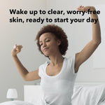 Avarelle pimple patch absorbing fluid and turning white on acne spot