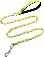 Chain Dog Leash Chew Proof Metal Leash for Medium Large Dogs, Chain Link Dog Anti Chew 5.2FT / 4FT Strong Anti Bite Comfortable Soft Padded Handle (Black, 4FT(30-80lb) - Image 13