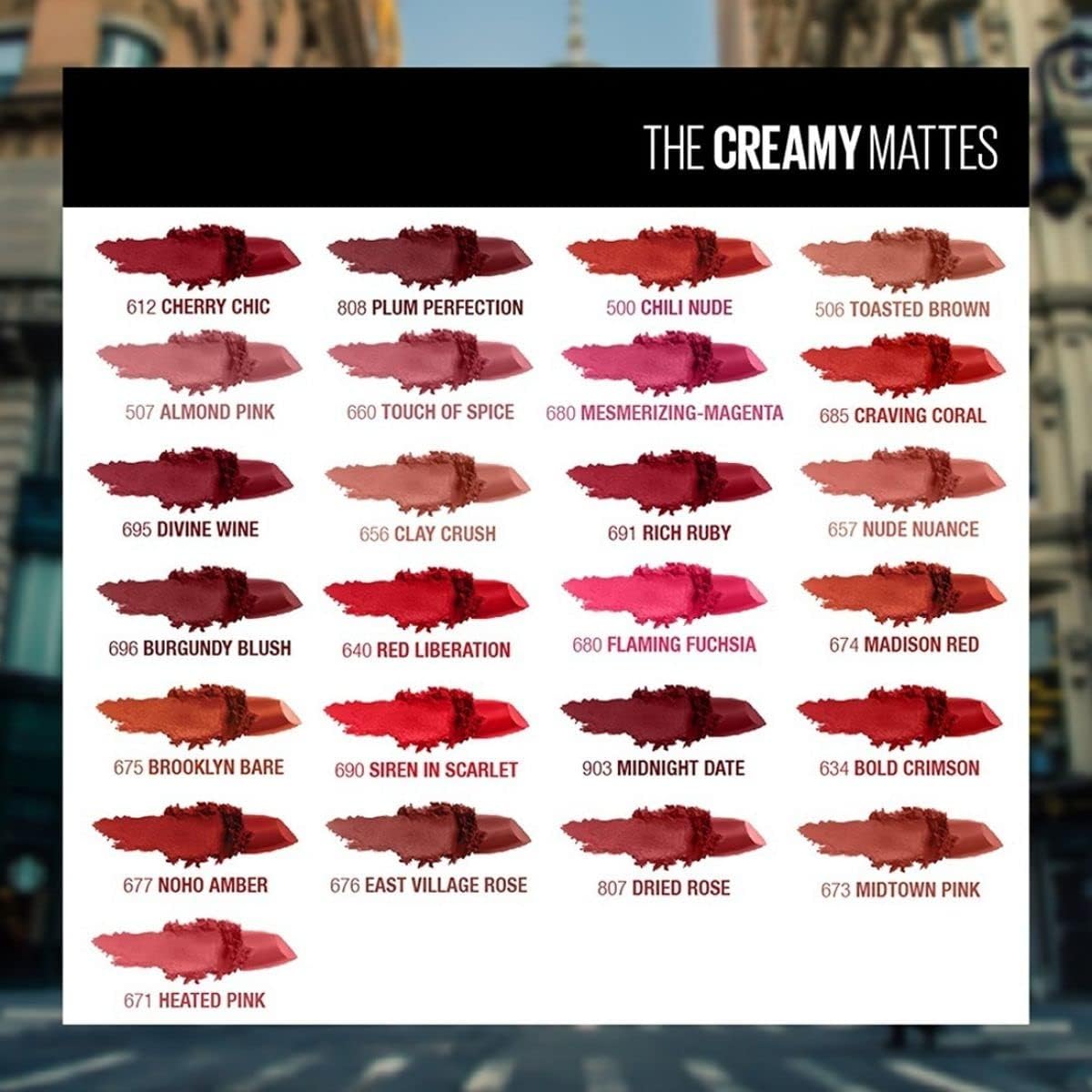 Maybelline New York hydrating lipstick side profile