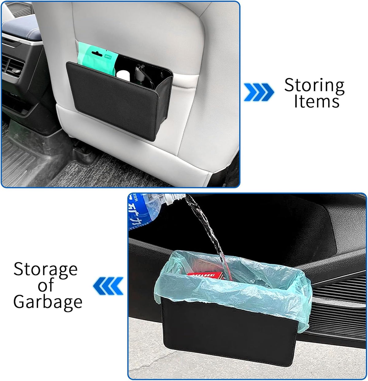 HUWANDE multi-function car garbage can dimensions view