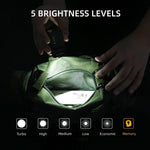 APLOS rechargeable flashlight highlighting 365nm UV light mode