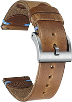 hemsut h Leather Watch Bands for Men, Horween Quick Release Leather Watch Strap Vintage Watch Replacement Wrap of 18mm, 20mm, 22mm - Image 14