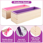 MUXHEL adjustable wooden soap cutting miter box with slots