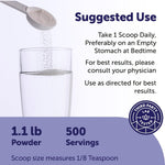 Micro Ingredients Glycine Powder serving scoop and fine powder texture