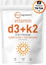 Micro Ingredients Vitamin D3 K2 safety seal and cap design