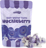 Snackathon Salt Water Taffy Huckleberry 15 Ounce front package view for online candy store