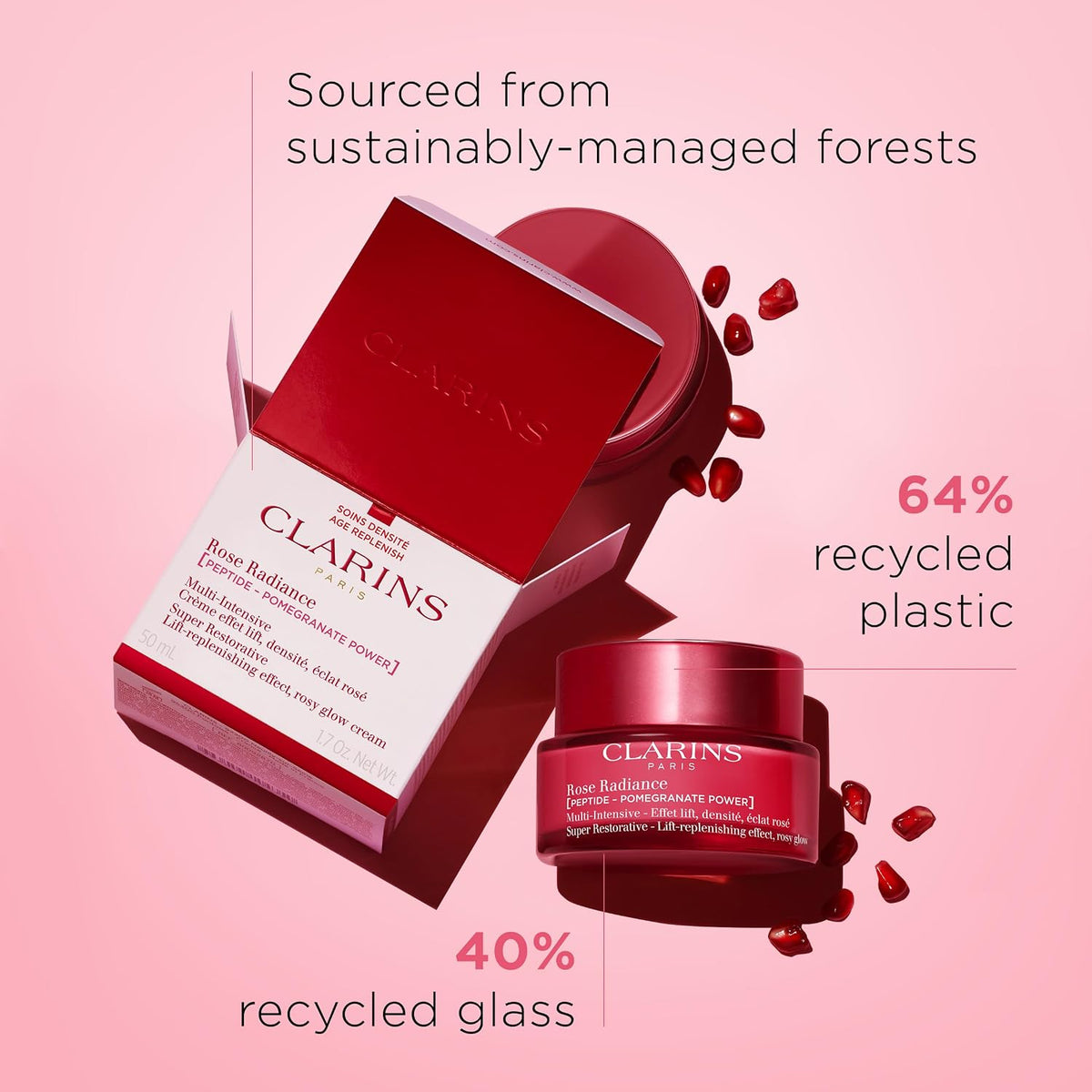 Clarins daily face moisturizer lifestyle application shot