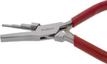 The Beadsmith 6-inch wire looping pliers displaying red comfort-grip handles