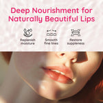 Individual packets of cherry honey and marine collagen lip masks