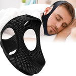 NEXCURIO Anti Snore Chin Strap front view showing jaw support design.