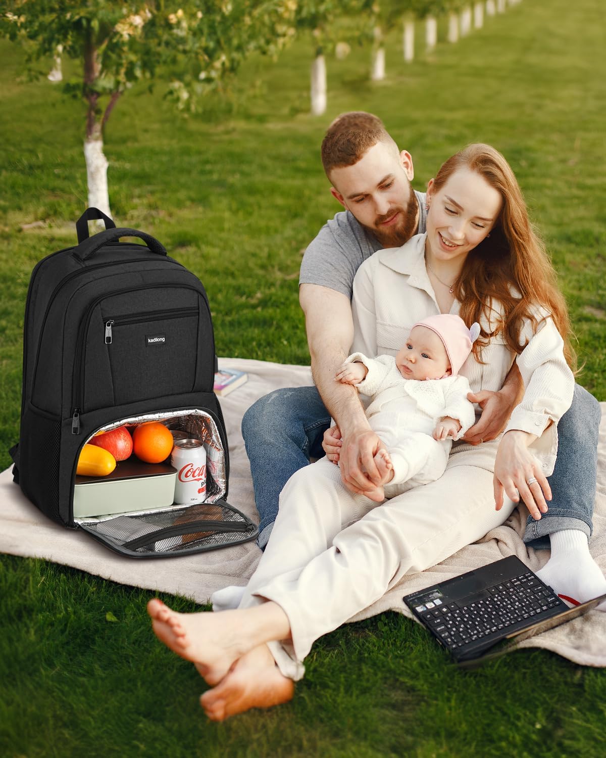 Kadilong 17.3 inch laptop backpack interior laptop compartment
