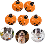 Mini pumpkin shaped jingle bells for pets