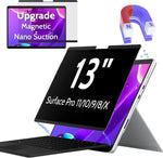 Peslv magnetic privacy screen surface pro 13 inch front view protecting data from side angles