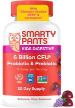 SmartyPants Kids Probiotic & Prebiotic Gummies for Digestive Health: Gut Health Supplement, Clinically Studied Prebiotic for Immune Support, Strawberry, 60 Count (30 Day Supply) - Image 13