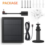 Black solar charger with 10 foot connection wire