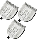 Vallnei five in one professional animal clipper blades front view three pack for pet grooming.